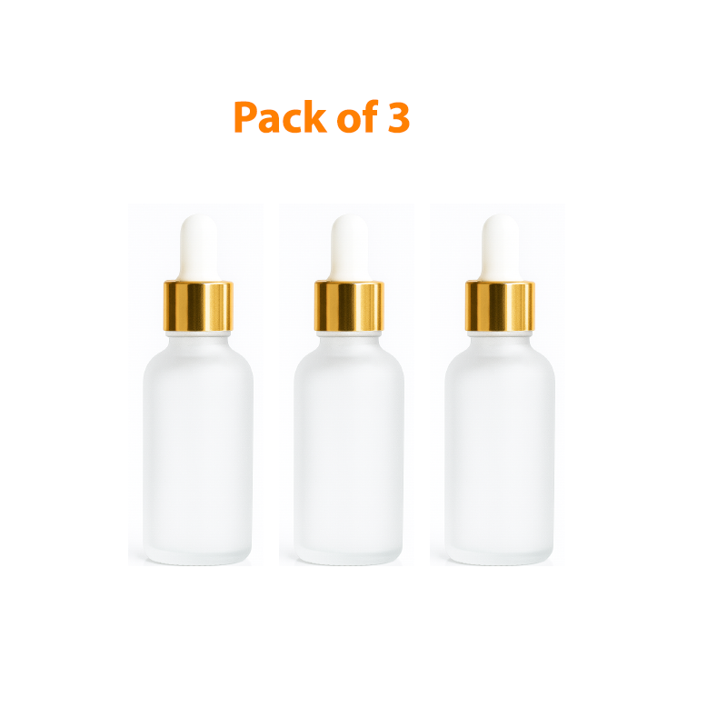 30ml Frosted Glass Refillable Bottle for Oils and Serum - Image 2