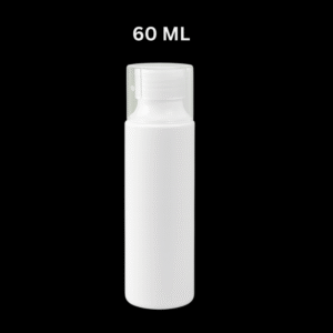 60ml White Screw Cap Bottle for Lotions & Serums